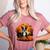 Pumpkin Boston Terrier Costume On Boston Terrier Halloween Women's Heather T-Shirt Heather Mauve