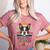 Retro Boston Terrier Dad Women's Heather T-Shirt Heather Mauve