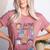 Retro In My PTO Mom Era Parent Organization Team Teacher Women's Heather T-Shirt Heather Mauve