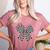 Retro Special Education Squad Coquette Bow SPED Teacher Women's Heather T-Shirt Heather Mauve
