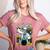 Skeleton Mad Scientist Halloween Costume Science Teacher Women's Heather T-Shirt Heather Mauve