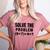 Solve The Problem 9×74 Math Teacher Women's Heather T-Shirt Heather Mauve