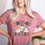 Spooky Ghost PE Teacher Squad Physical Education Halloween Women's Heather T-Shirt Heather Mauve