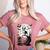 Spooky Halloween Moon Boston Terrier Boston Bull Bostie Women's Heather T-Shirt Heather Mauve