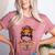 STEM Teacher Messy Bun Fall Vibes Autumn Thanksgiving Men Women Women's Heather T-Shirt Heather Mauve