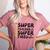 Super Teacher By Day Super Tired By Night Back To School Women's Heather T-Shirt Heather Mauve Super Teacher By Day Super Tired By Night Back To School Women's Heather T-Shirt Heather Mauve