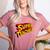Super Teacher SuperTeacher Women's Heather T-Shirt Heather Mauve Super Teacher SuperTeacher Women's Heather T-Shirt Heather Mauve