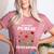 Support Public Education Cute Floral Teacher Red For Ed Women's Heather T-Shirt Heather Mauve