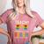 Teach I Thought You Said Beach Teacher Summer Vacation Women's Heather T-Shirt Heather Mauve
