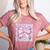Teacher Bow Pencil Flowers Teacher Back To School Women's Heather T-Shirt Heather Mauve Teacher Bow Pencil Flowers Teacher Back To School Women's Heather T-Shirt Heather Mauve