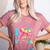 Tie Dye Happy 100th Day Of School Teacher Student 100 Days Women's Heather T-Shirt Heather Mauve Tie Dye Happy 100th Day Of School Teacher Student 100 Days Women's Heather T-Shirt Heather Mauve