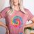 Tie Dye Prek Teacher Rainbow Preschool Back To School Girl Women's Heather T-Shirt Heather Mauve Tie Dye Prek Teacher Rainbow Preschool Back To School Girl Women's Heather T-Shirt Heather Mauve