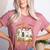 TK Boo Crew Preppy Halloween Floral Ghost TK Teacher Team TK Women's Heather T-Shirt Heather Mauve