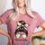History Teacher Messy Bun Life Hair Glasses Women's Heather T-Shirt Heather Mauve History Teacher Messy Bun Life Hair Glasses Women's Heather T-Shirt Heather Mauve