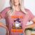 Trick Or Teach Teacher Halloween Ghost Pencil Floral Women's Heather T-Shirt Heather Mauve