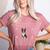 Ugly Xmas Sweater Style Boston Terrier Reindeer Christmas Women's Heather T-Shirt Heather Mauve