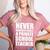Never Underestimate A Private School Teacher Back To School Women's Heather T-Shirt Heather Mauve Never Underestimate A Private School Teacher Back To School Women's Heather T-Shirt Heather Mauve