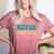 Never Underestimate A Public School Teacher Groovy Women Women's Heather T-Shirt Heather Mauve