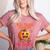 Will Trade Students For Candy Teacher Cute Halloween Pumpkin Women's Heather T-Shirt Heather Mauve