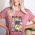 Women Halloween The Teacher Tour Ghosts Pencil Pumpkins Women's Heather T-Shirt Heather Mauve Women Halloween The Teacher Tour Ghosts Pencil Pumpkins Women's Heather T-Shirt Heather Mauve