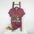 Boston Terrier Christmas Tree Lights Xmas Dog Lover Women's Heather T-Shirt Heather Maroon