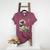 Boston Terrier Japanese Kanagawa Wave Surf Dog Women's Heather T-Shirt Heather Maroon