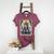 Boston Terrier Tarot Card Dog Women's Heather T-Shirt Heather Maroon