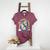 Boston Terrier Unicorn Riding Dinosaur T-Rex Girls Rainbow Women's Heather T-Shirt Heather Maroon