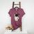 Girls I Heart Mom Love Mama Boston Terrier Dog Lover Women's Heather T-Shirt Heather Maroon
