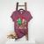 One Merry Teacher Groovy Christmas Tree Pjs Xmas Teacher Women's Heather T-Shirt Heather Maroon