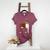 Red Boston Terrier Dog Women's Heather T-Shirt Heather Maroon