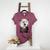 Spooky Halloween Moon Boston Terrier Boston Bull Bostie Women's Heather T-Shirt Heather Maroon