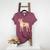 Vintage Floral Boston Terrier For Dog Lover Women's Heather T-Shirt Heather Maroon