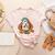 Art Teacher Painting Brushes Retro Pumpkin Ghost Artist Women's Heather T-Shirt Heather Peach