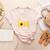 Back To School Teach Love And Inspire Teacher Sunflower Women's Heather T-Shirt Heather Peach