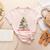 All Booked For Christmas Xmas Tree Teacher Holiday Pajamas Women's Heather T-Shirt Heather Peach