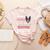 Boston Terrier Dog Bostie Halloween Costume Dog For Kids Women's Heather T-Shirt Heather Peach