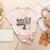 Boston Terrier Dog Bostie Mom Idea For Women Women's Heather T-Shirt Heather Peach