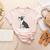 Boston Terrier Dog Owner Grandma Women's Heather T-Shirt Heather Peach