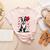 Boston Terrier Dog Valentine's Day Dog Owner Valentine Women's Heather T-Shirt Heather Peach