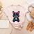 Boston Terrier Lovers Gaming Headphones Boston Terrier Women's Heather T-Shirt Heather Peach