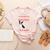 Boston Terrier Mom American Gentleman Dog Lover Mother's Day Women's Heather T-Shirt Heather Peach