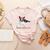Boston Terrier Mom Bandana Boston Terrier Dog Women's Heather T-Shirt Heather Peach