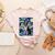 Boston Terrier Van Gogh Starry Night Women's Heather T-Shirt Heather Peach