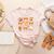 Coquette Bow Teacher Thanksgiving Fall Autumn Girls Women Women's Heather T-Shirt Heather Peach