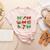Cute Coquette Pencil Bow Christmas School Teacher Student Women's Heather T-Shirt Heather Peach