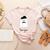 French Teacher Halloween Bonjour Ghost Women's Heather T-Shirt Heather Peach