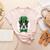 Green Boston Terrier Shamrock St Patricks Day Boston Terrier Women's Heather T-Shirt Heather Peach