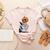 Halloween Skeleton Boston Terrier Women's Heather T-Shirt Heather Peach