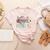 Hello Pre-K Pencil Teacher Student Tie Dye Women's Heather T-Shirt Heather Peach